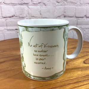 Inspirational Aesop Act of Kindness Stoneware Mug
